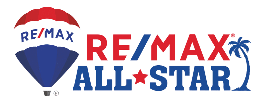 logo for the remax real estate team for buying a house in pinellas